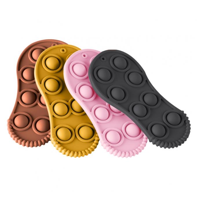 Bébé 2021 formé par chaussure molle organique de silicone de jouet d'effort de personne remuante de silicium d'enfants de produit nouveau Teether