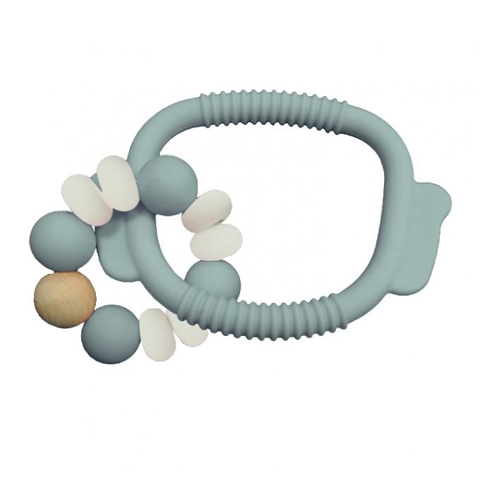 Nouveau bébé fait sur commande mou organique libre en gros de silicone de catégorie comestible de BPA faisant ses dents des jouets de Teether