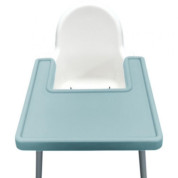 Silicone réutilisable fait sur commande de Highchair dinant Mat Silicone Baby Toddler Placemat