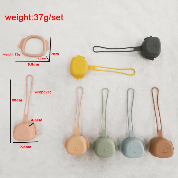 Produit nouveau 2021 facile de nettoyer le support de tétine de stockage de voyage de silicone pour le teether de bébé