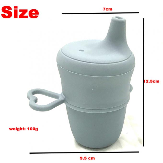 2021 enfants libres incassables de tasses de Sippy de bébé de silicone de couvercles de tasse de BPA Sippy