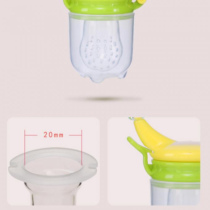 Conducteur libre en gros de bébé de nourriture de fruit frais de tétine de silicone de Bpa