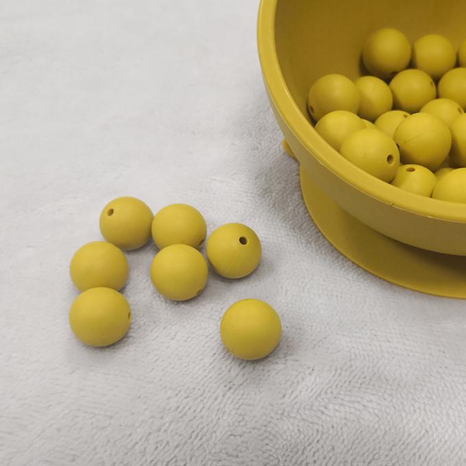 La dentition perle le nouveau doux de couleur autour du silicone formé pour le silicone de catégorie comestible du bébé 100%