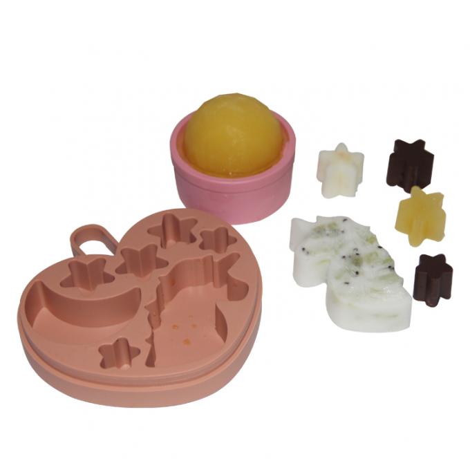 moule de plateau formé par boule de glaçon de silicone de plateau de glaçon de diamant de silicone de catégorie comestible de 2 PCs