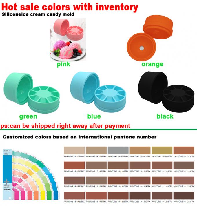moule de plateau formé par boule de glaçon de silicone de plateau de glaçon de diamant de silicone de catégorie comestible de 2 PCs