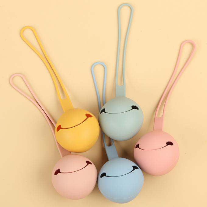 support fait sur commande en gros de tétine de silicone de bébé de catégorie comestible de la couleur 2021