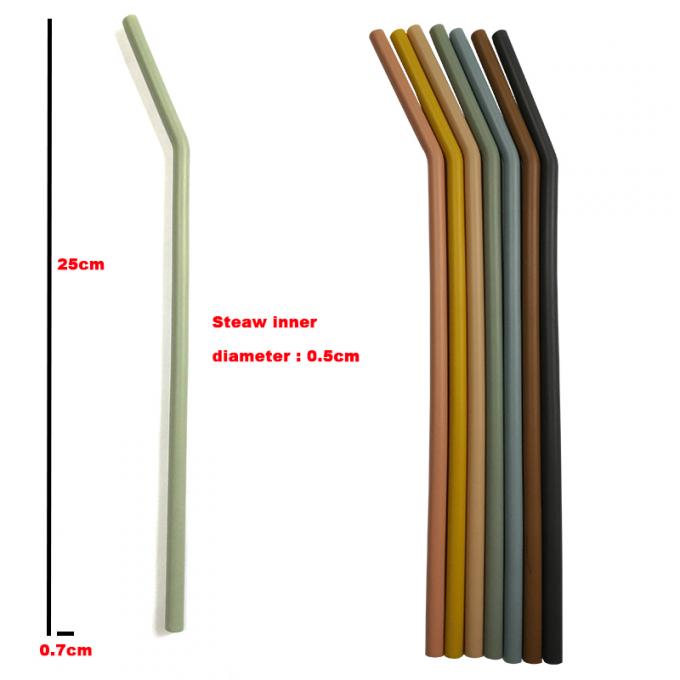 Silicone réutilisable pliant libre portatif Straw For Kids Drinking de catégorie comestible de BPA