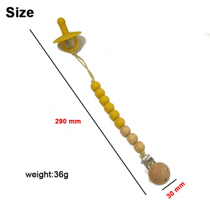 Agrafe factice de tétine de nouvelle de bébé de produit de silicone de dentition mastication de bébé avec la tétine de bébé