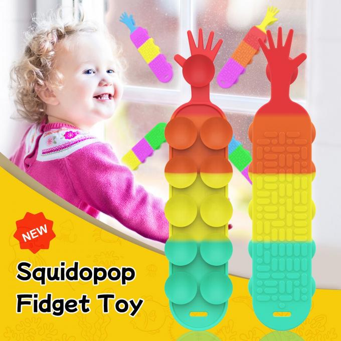 La vente chaude Squidopops remuent des jouets d'aspiration pour soulager l'effort