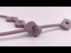 Agrafe factice de chaîne de tétine de produits de silicone de bébé de faire ses dents réglable