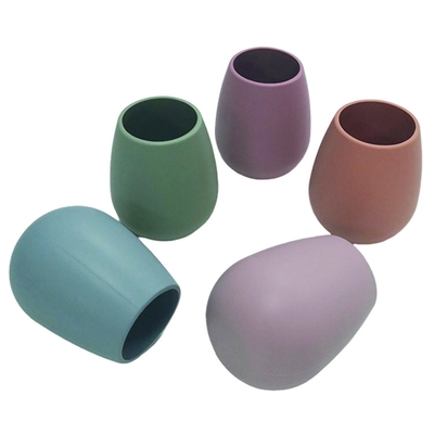 12 Different Colors Silicone Wine Cup 265ml With Scale Inside