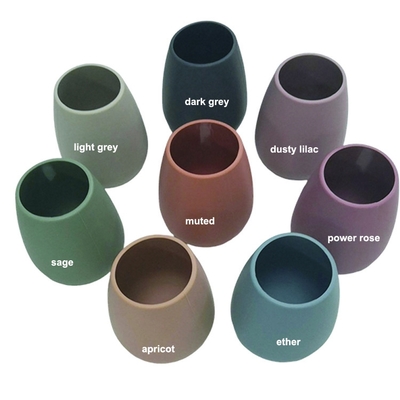 12 Different Colors Silicone Wine Cup 265ml With Scale Inside