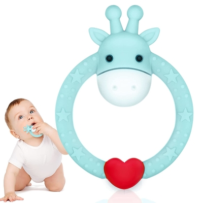 BPA Free No Harmful Material Silicone Teething Toy For New Born Baby