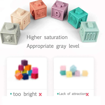 Hand Eye Coordination Soft Stacking Blocks For Toddler 9 Month 1 2 Year Old