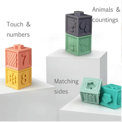 Hand Eye Coordination Soft Stacking Blocks For Toddler 9 Month 1 2 Year Old