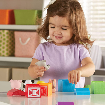 Counting Matching Sorting Peekaboo Learning Farm Toy For Toddler