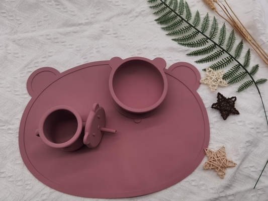 10pcs Silicone Feeding Set BPA Free Unbreakable With Suction Bowl