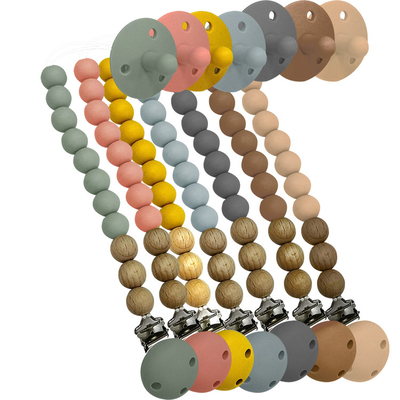 Custom Childrens DIY Silicone Pacifier Holder Latex Free Teething Pacifier Clip