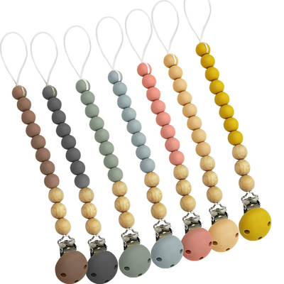 Custom Childrens DIY Silicone Pacifier Holder Latex Free Teething Pacifier Clip