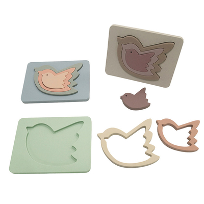 BPA Free Silicone Animal Toys , CE Approved Baby Puzzle Toys