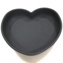 Non Toxic Custom Suction Silicone Baby Plate Heart Shaped OEM For Children