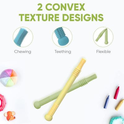 Silicone mou de 0.6x0.6 6.2inches faisant ses dents des bâtons pour des bébés 0 6 mois